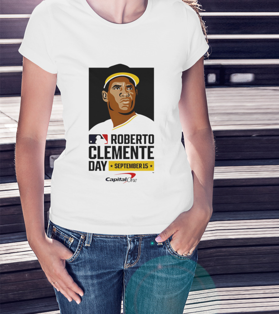 Roberto Clemente Day September 15 MLB Capital One T-Shirt