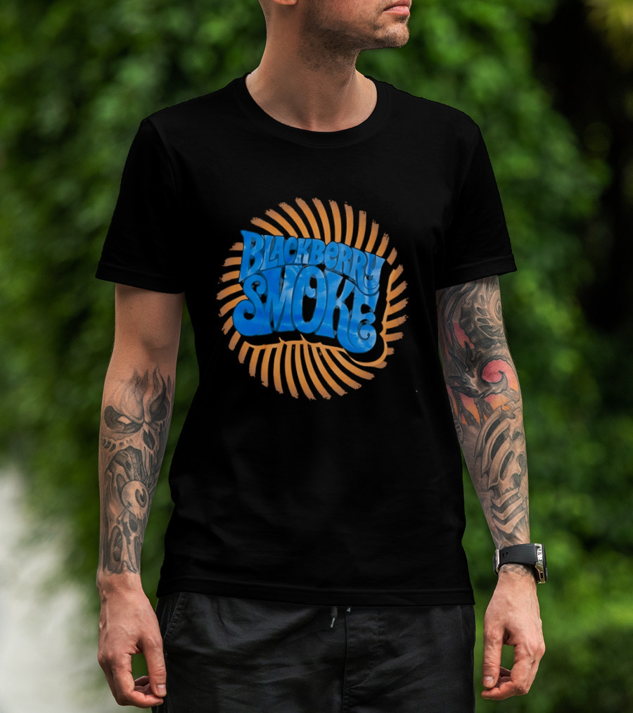 Blackberry Smoke Psychedelic Sunset Spiral T-Shirt