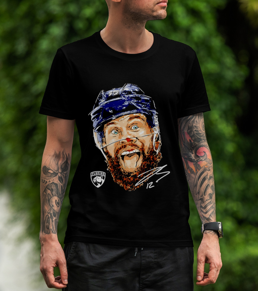 Florida Panthers Hockey Jonah Gadjovich Enthusiastic Expression T-Shirt