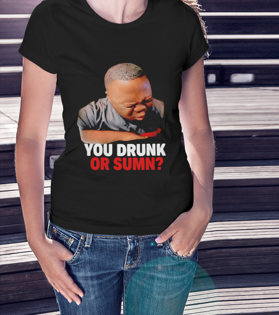 You Drunk Or Sumn Meme DJ Cece Viral Expression T-Shirt