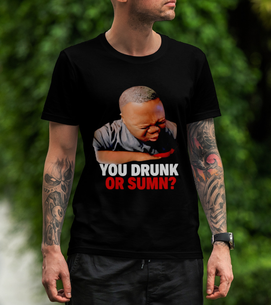 You Drunk Or Sumn Meme DJ Cece Viral Expression T-Shirt