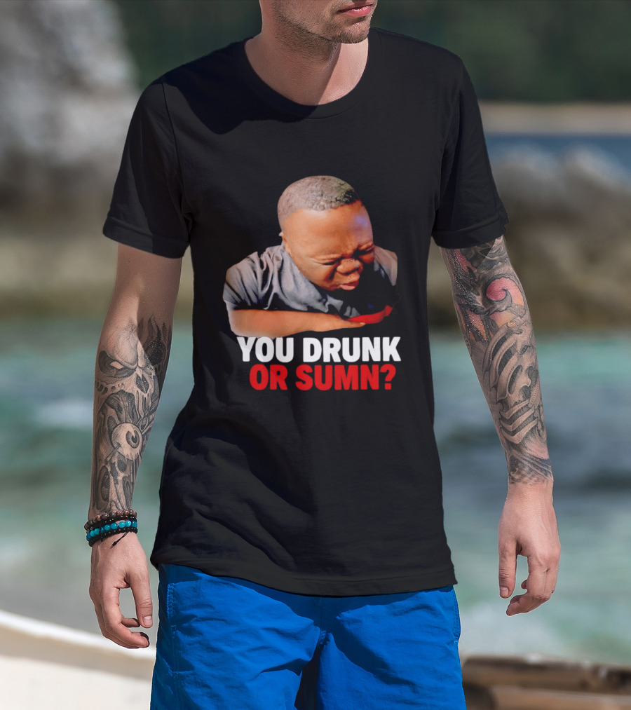 You Drunk Or Sumn Meme DJ Cece Viral Expression T-Shirt