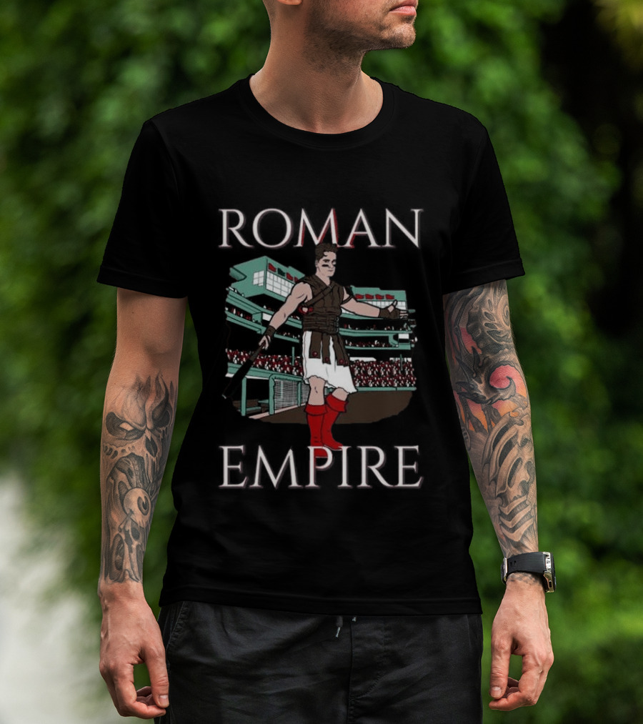 Roman Empire Gladiator Baseball Stadium Fan T-Shirt