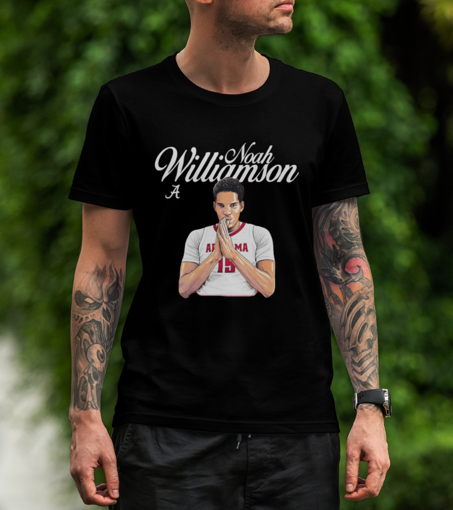 Noah Williamson Alabama 15 Crimson Tide NCAA Basketball Celebration T-Shirt