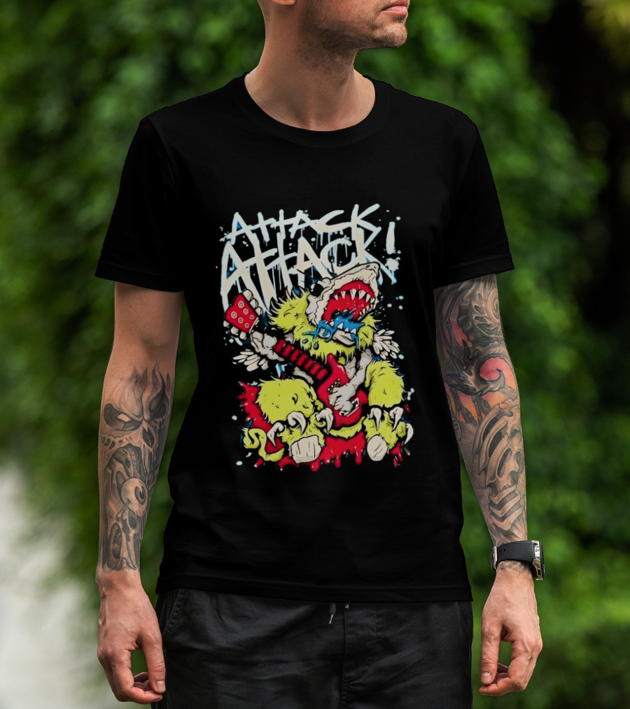 Attack Attack Monster Holding Guitar T-Shirt