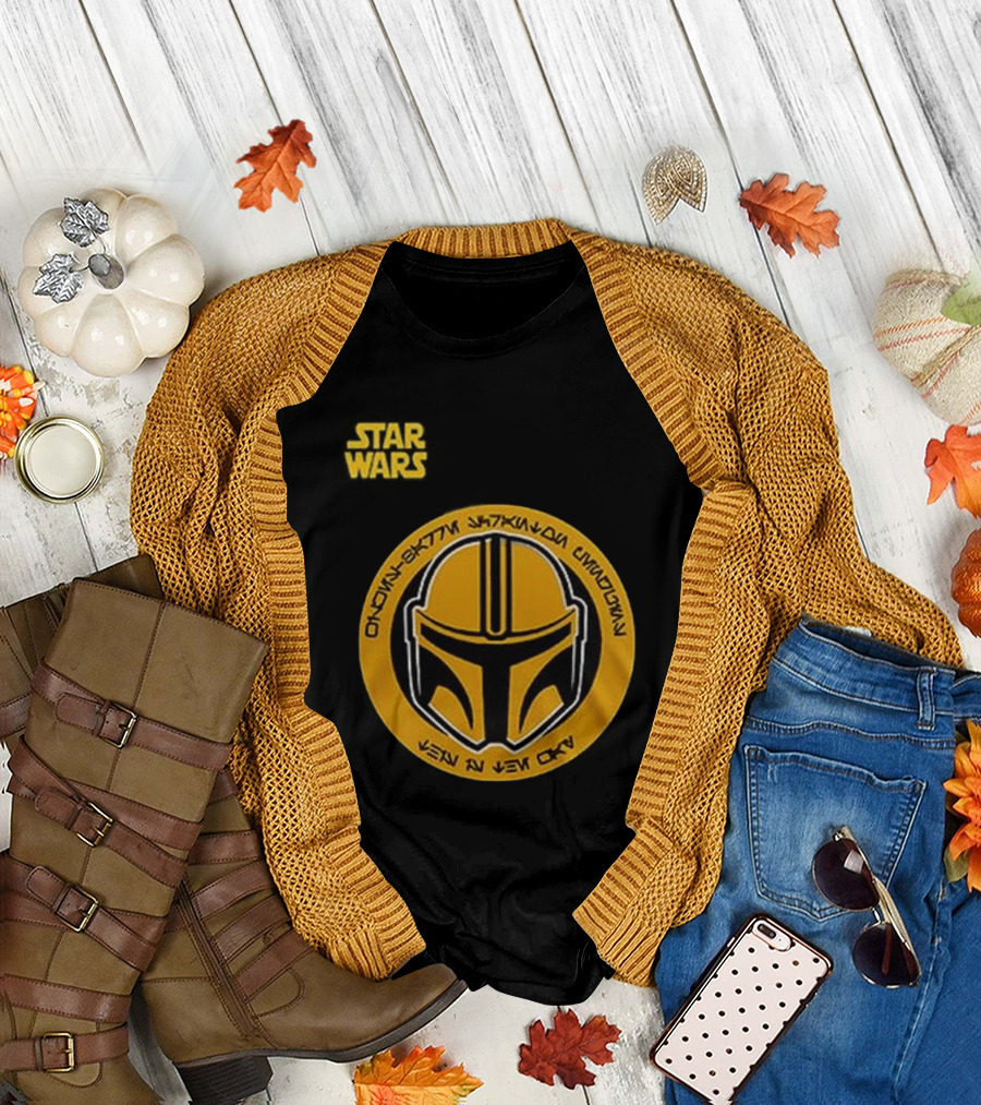 Star Wars Mandalorian Theme Wilkes Barre Scranton Penguins Game Night 2026 T-Shirt