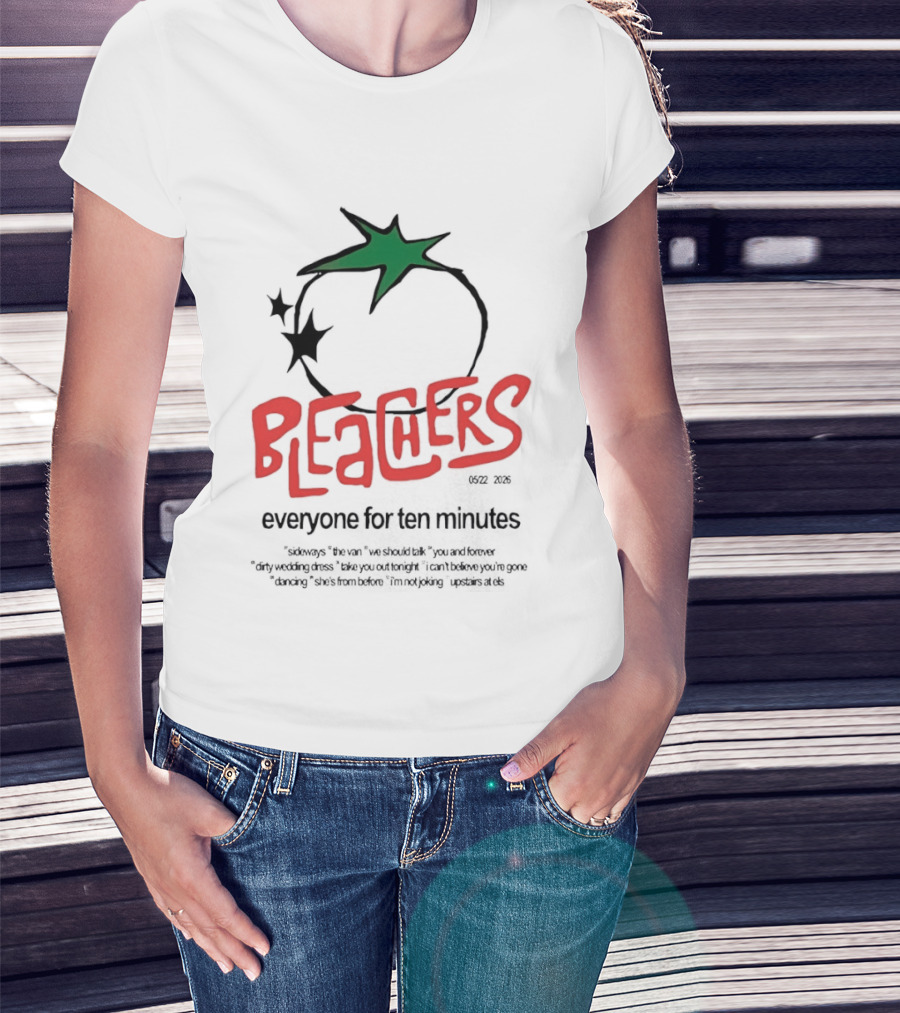 Bleachers Everyone For Ten Minutes Tomato Stars T-Shirt