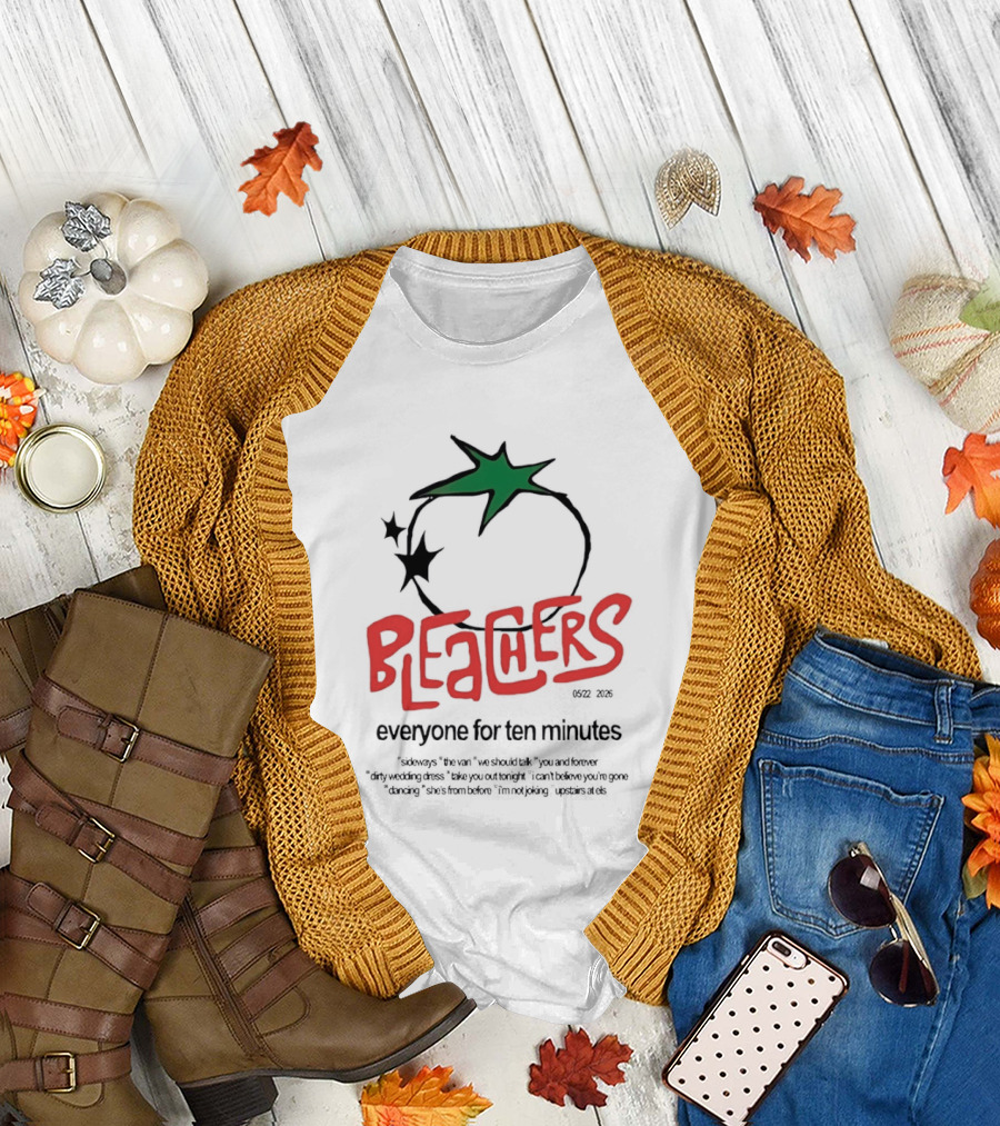 Bleachers Everyone for Ten Minutes Tomato Stars T-Shirt