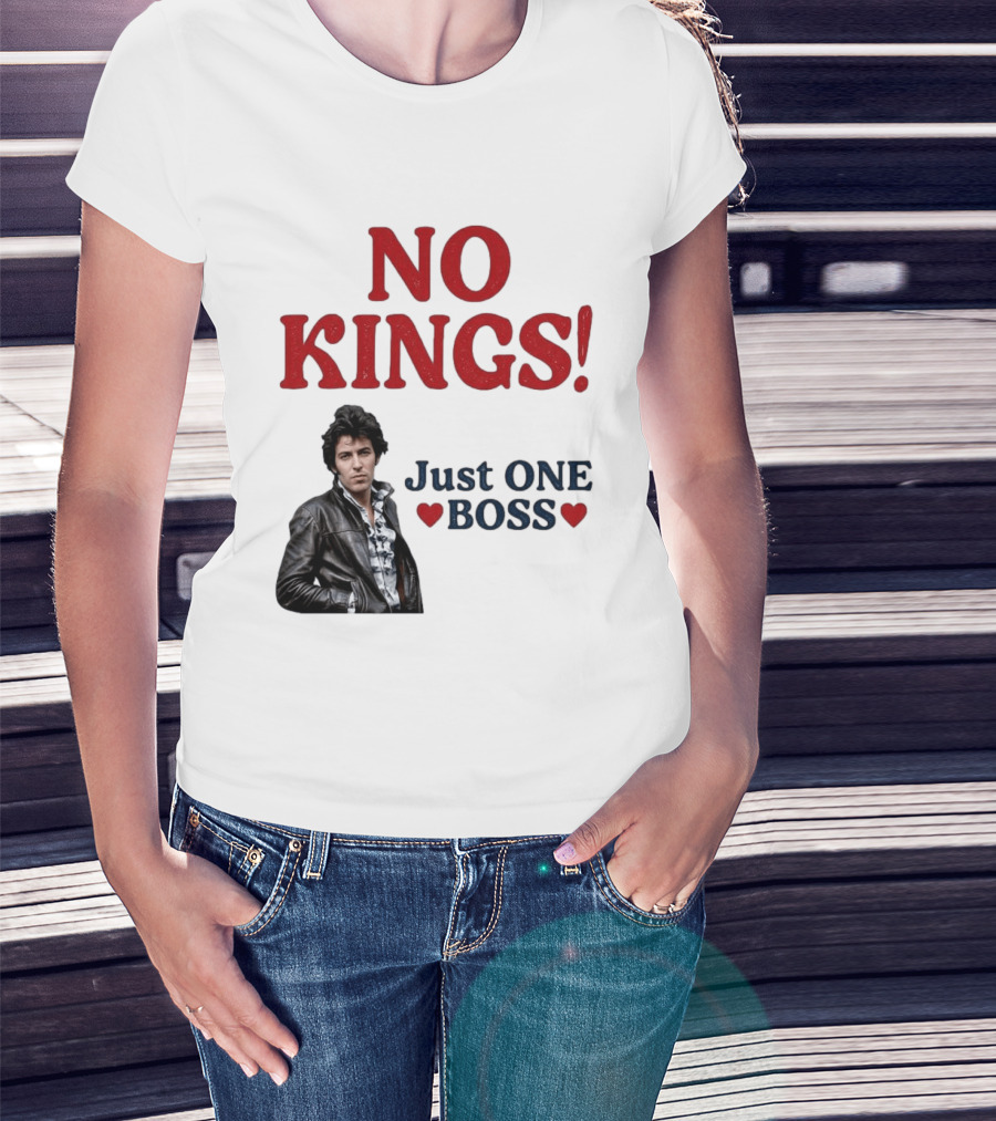 No Kings Just One Boss Leather Jacket T-Shirt