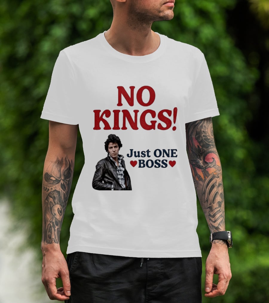 No Kings Just One Boss Leather Jacket T-Shirt