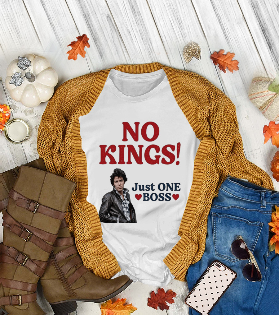 No Kings Just One Boss Leather Jacket T-Shirt