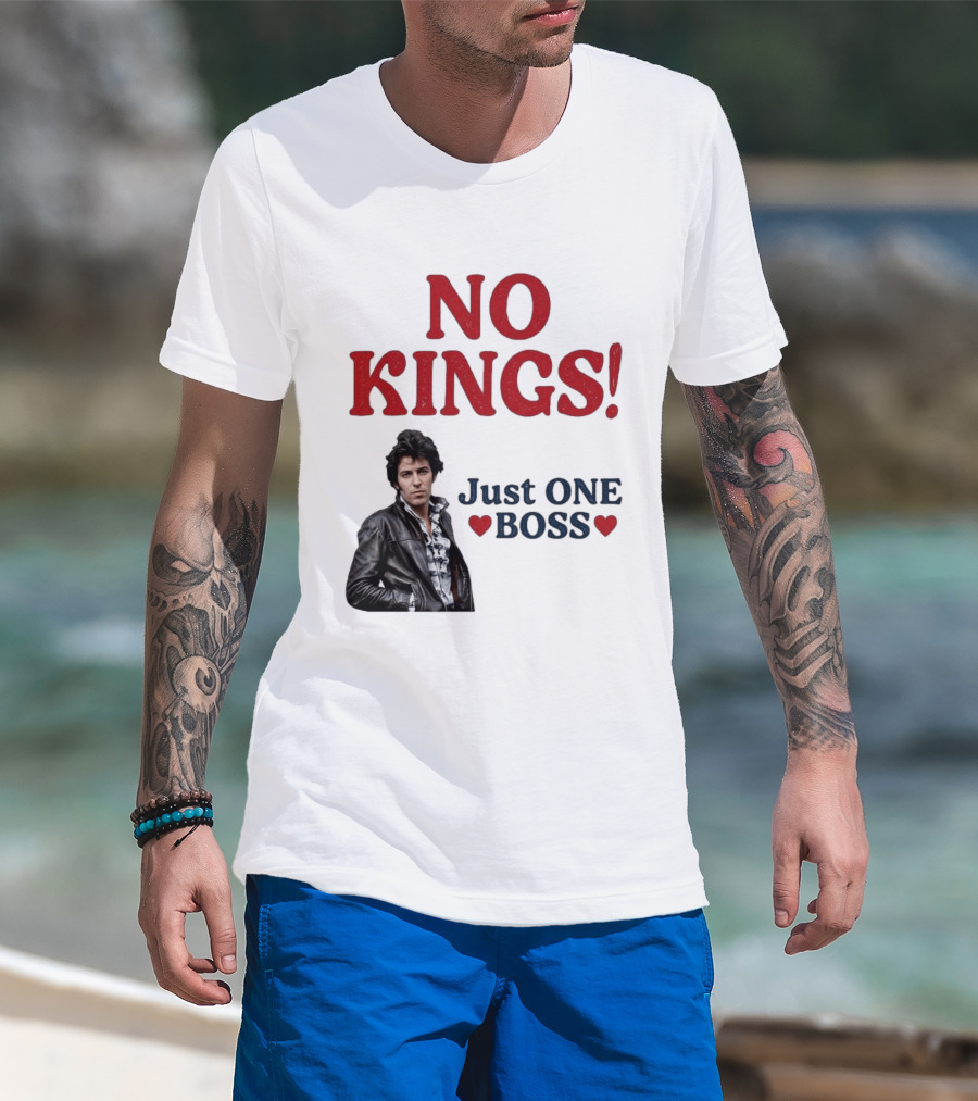 No Kings Just One Boss Leather Jacket T-Shirt