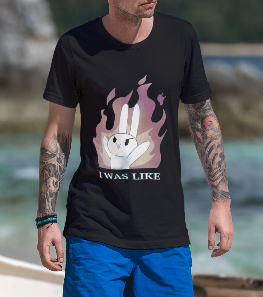 I Was Like Fire Bunny In Flames T-Shirt