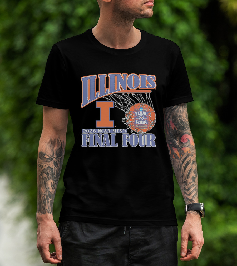 Illinois 2026 NCAA Men's Final Four Basketball Indianapolis T-Shirt