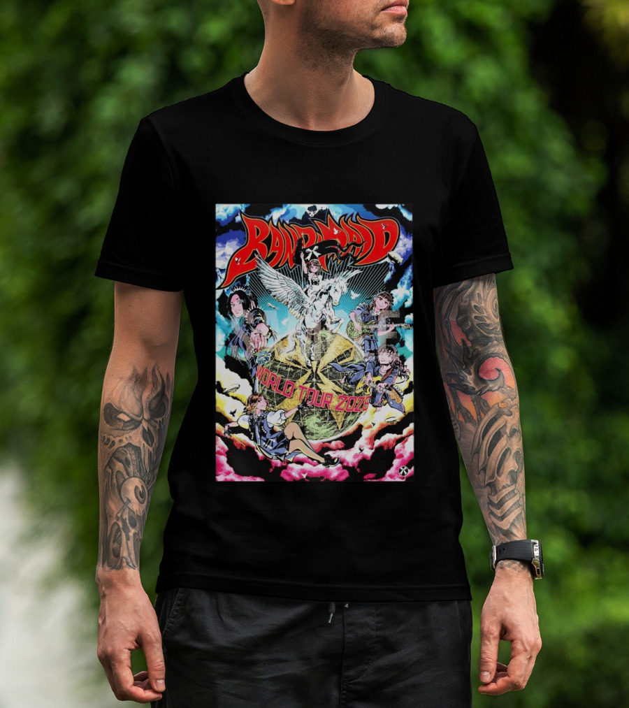 Band Maid World Tour 2026 Anime Style Pegasus T-Shirt