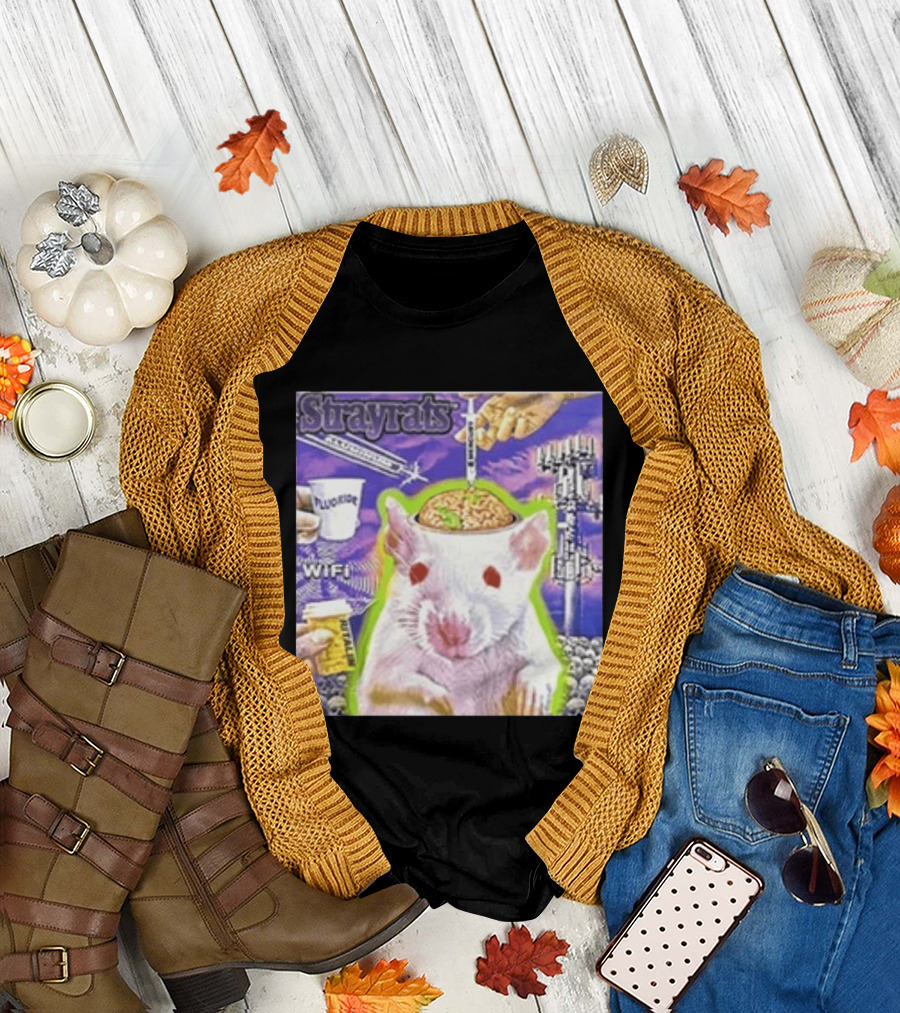 Stray Rats Lab Rat WiFi Fluoride Syringe Brain Injection T-Shirt