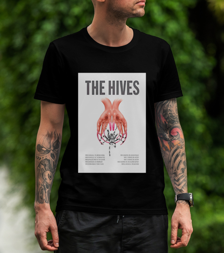 The Hives March 2026 Tour Dates Brooklyn Bowl House Of Blues History Fillmore Salt Shed T-Shirt