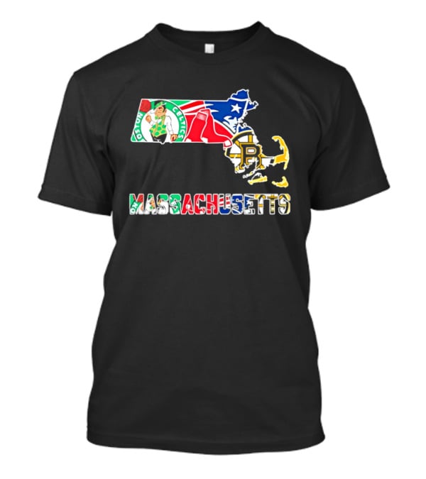 Boston Celtics Red Sox Massachusetts Sports Teams State Bruins T-Shirt