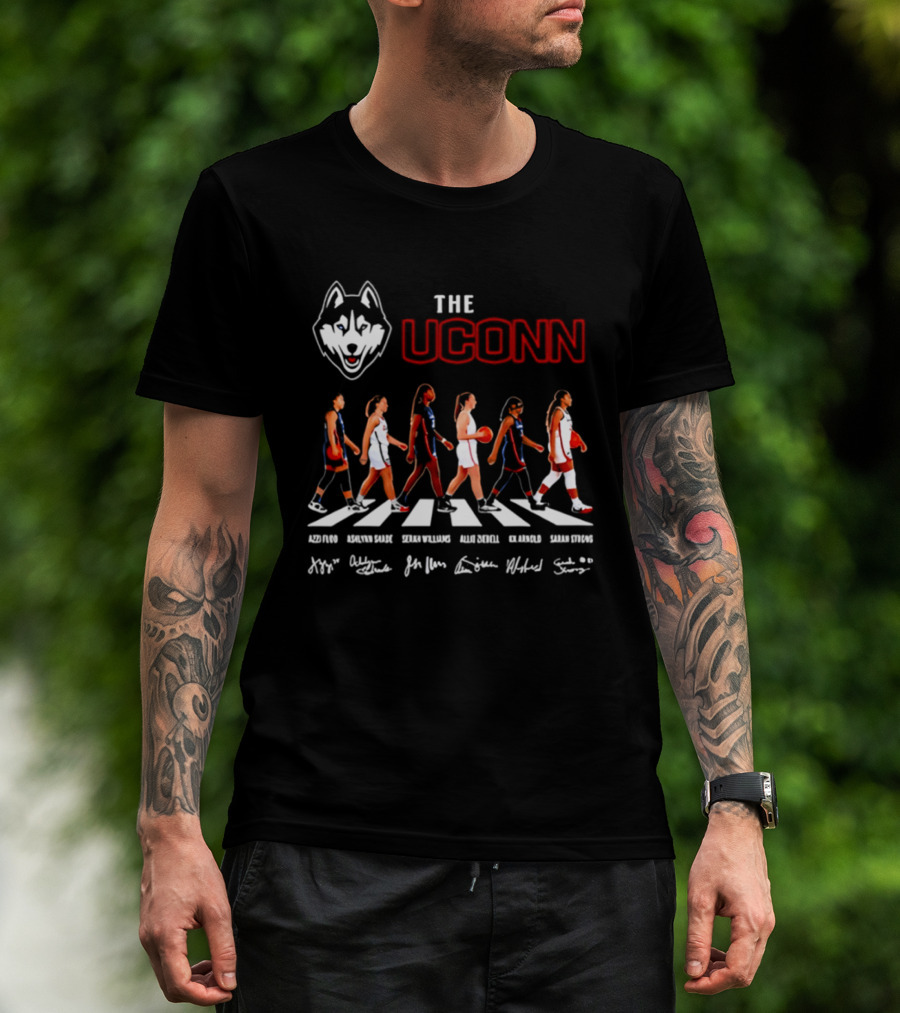 UConn Huskies Women's Basketball Team Abbey Road T-Shirt