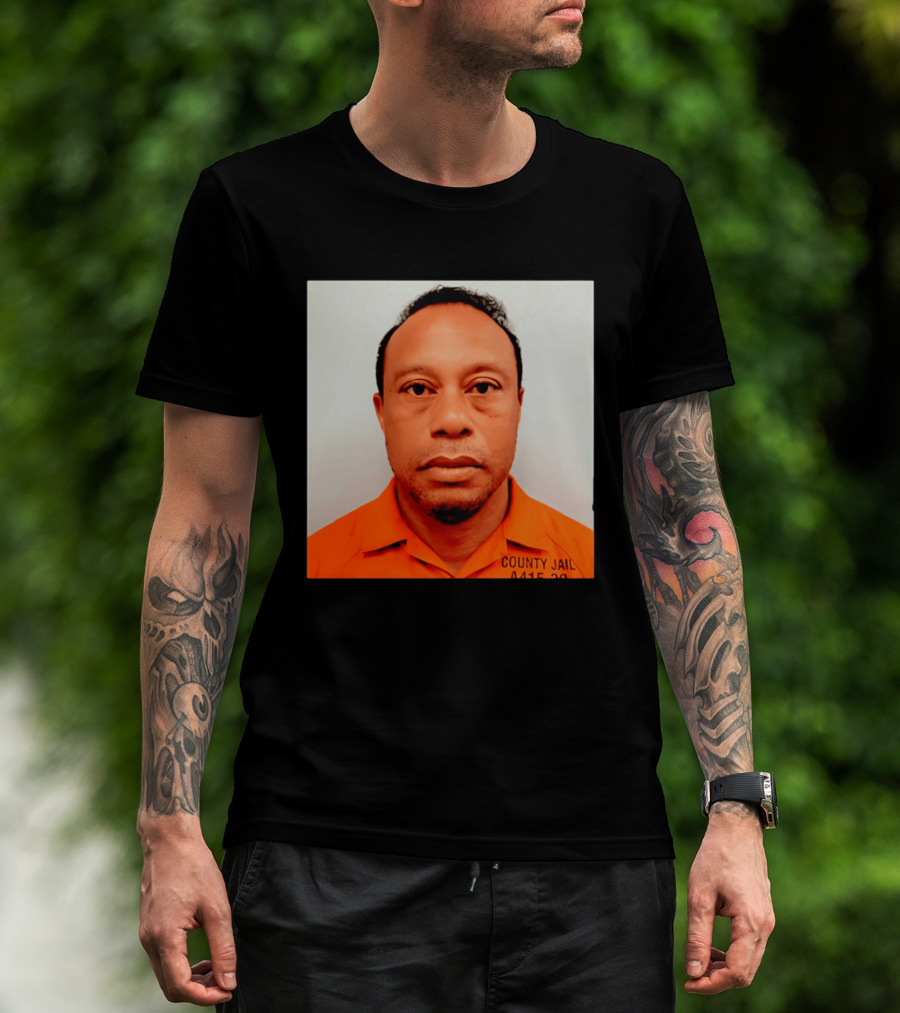 Tiger Woods 2026 County Jail 4415 29 Shot Edit T-Shirt