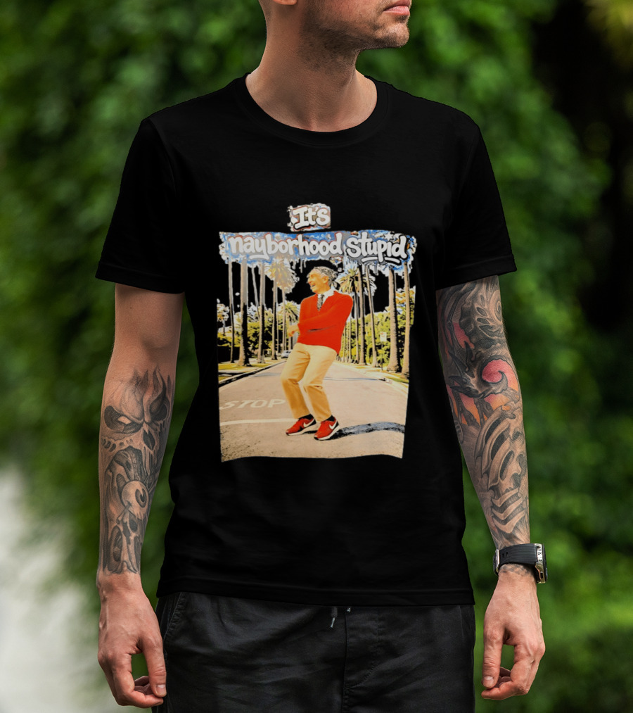 Mister Rogers Primitive Skateboarding It's Nayborhood Stupid T-Shirt