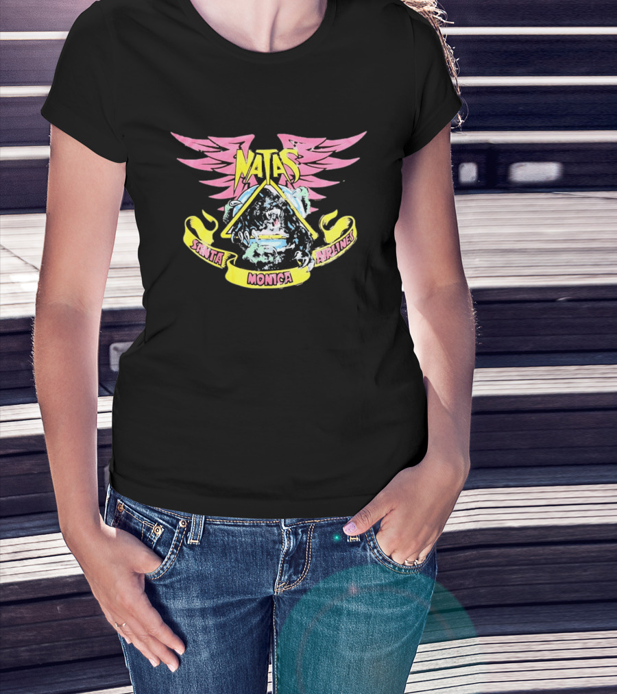 Natas Panther Santa Monica Airlines Vintage Skateboard T-Shirt