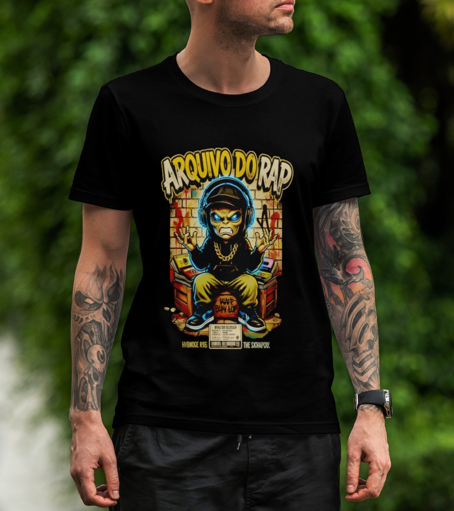 Arquivo Do Rap Grumpy Alien Hrd Of Sesday Hybnoce Rsethe Graffiti T-Shirt