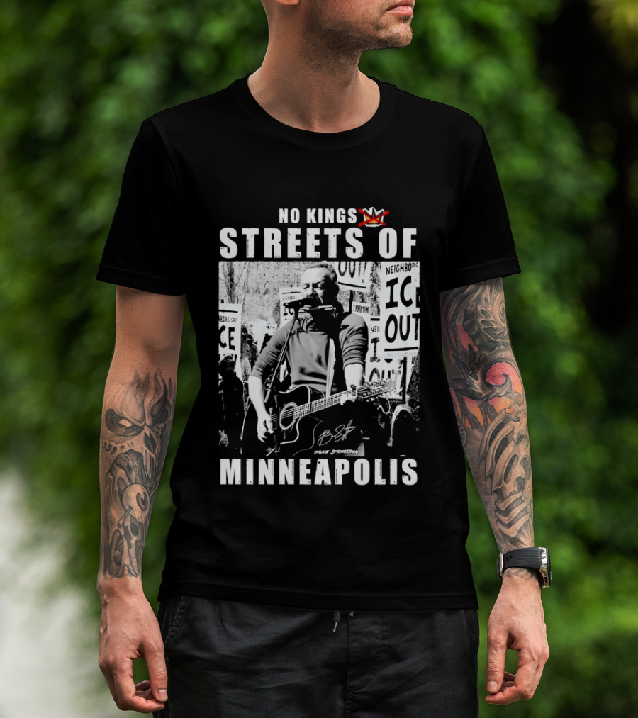 No Kings Streets Of Minneapolis Pruce Springsteen T-Shirt