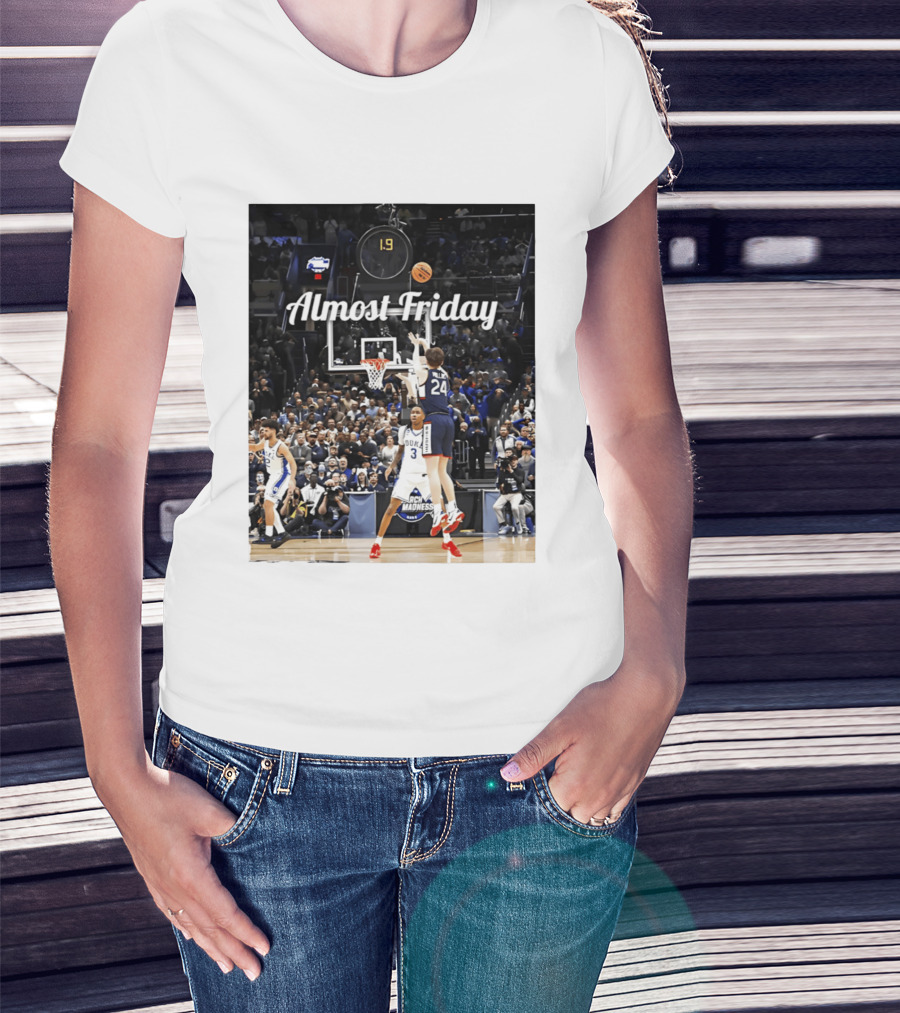 Almost Friday March Madness Basketball Buzzer Beater 2026 T-Shirt