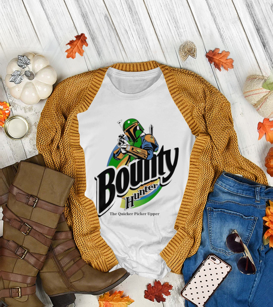 Bounty Hunter The Quicker Picker Upper Mandalorian T-Shirt