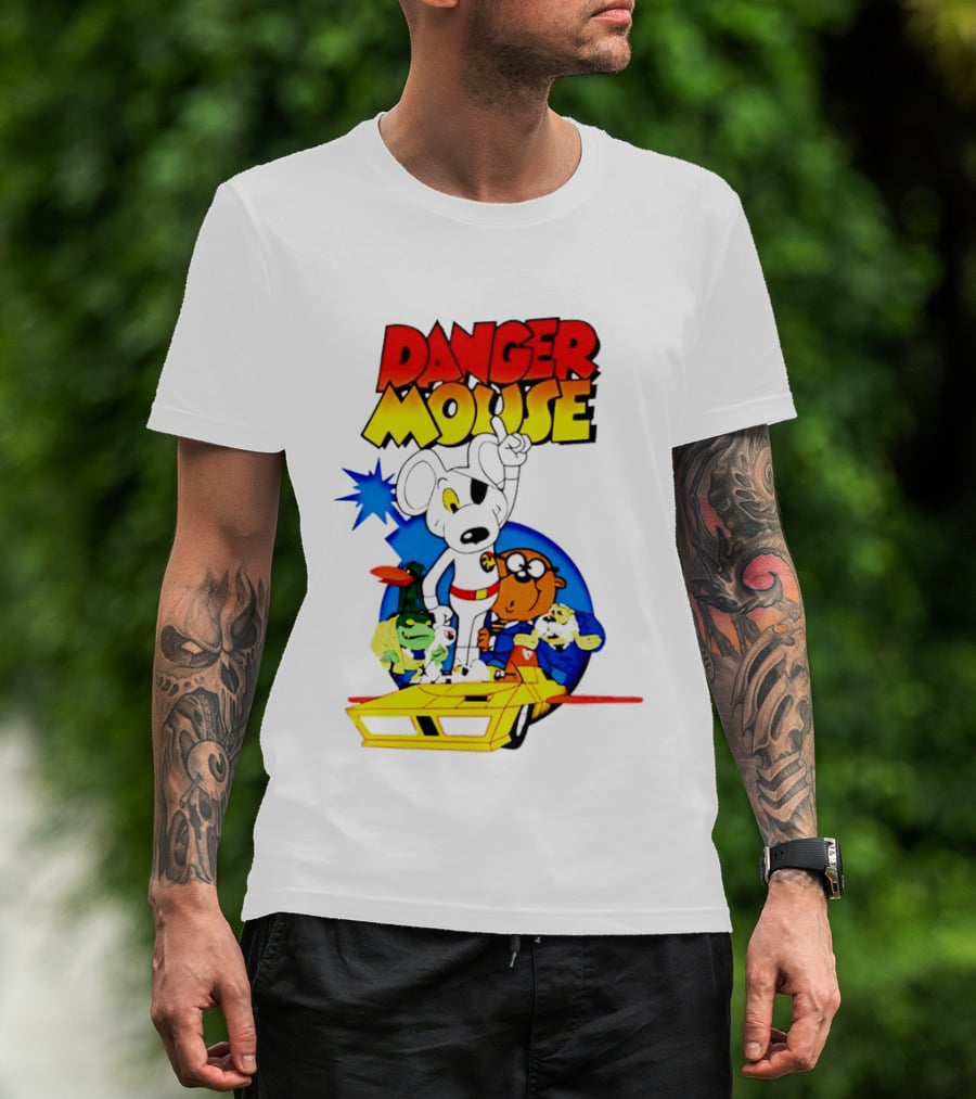 Danger Mouse Animated Character Adventure Team T-Shirt