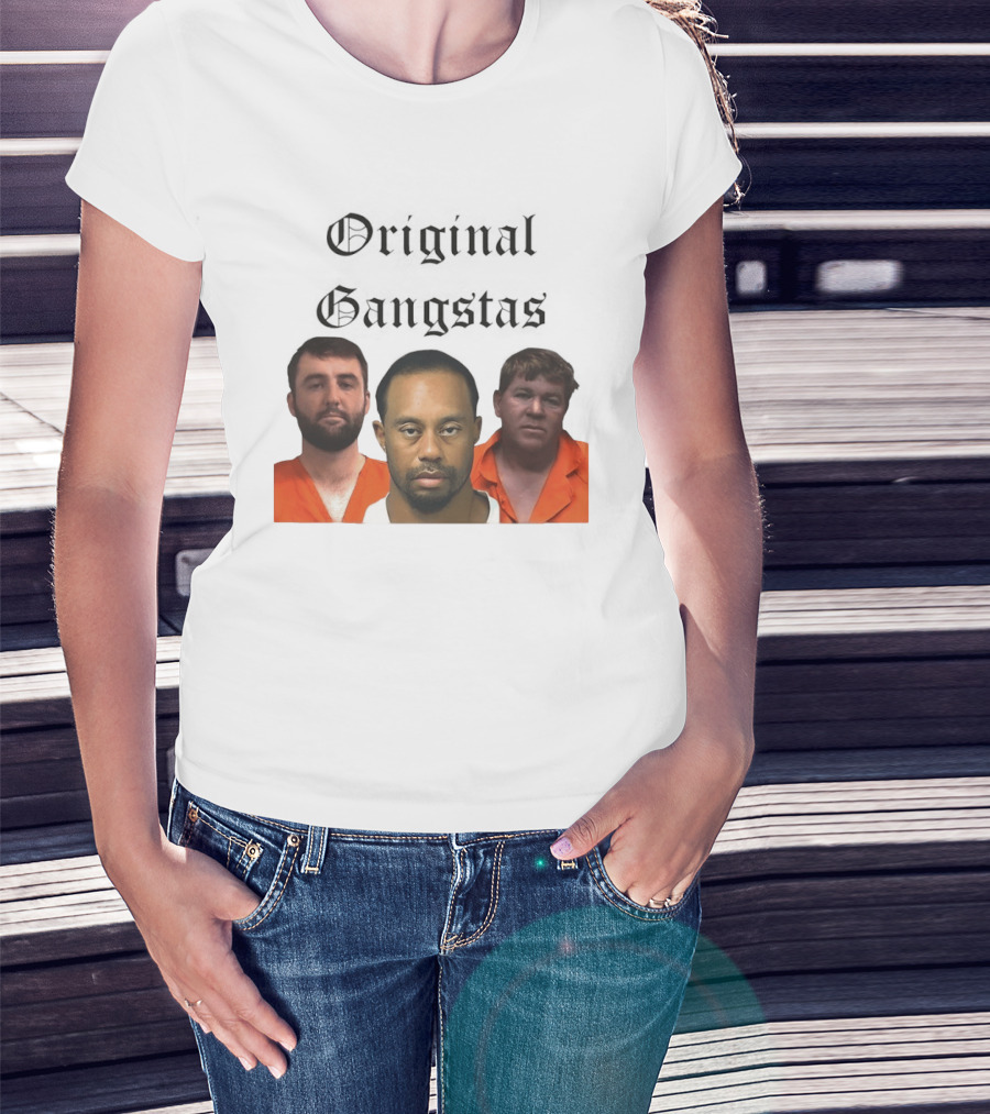 Original Gangsters Shot Scottie Scheffler Tiger Woods John Daly T-Shirt