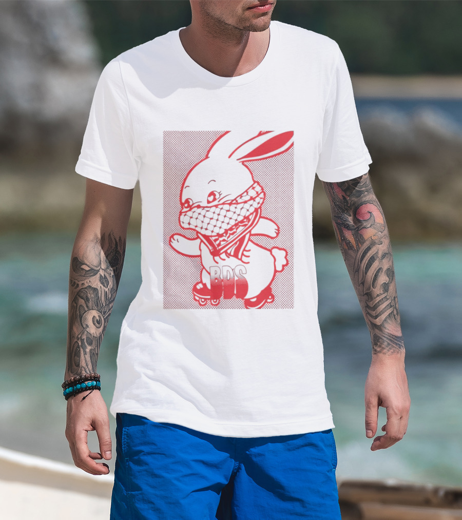 Skater Bunny BDS Vintage Roller Skates T-Shirt