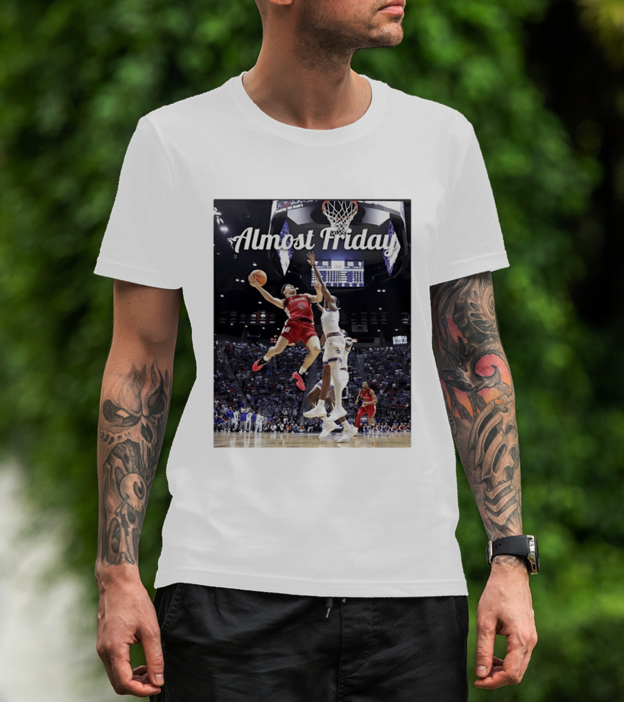 St John's Vs Kansas NCAA Basketball Almost Friday Action T-Shirt