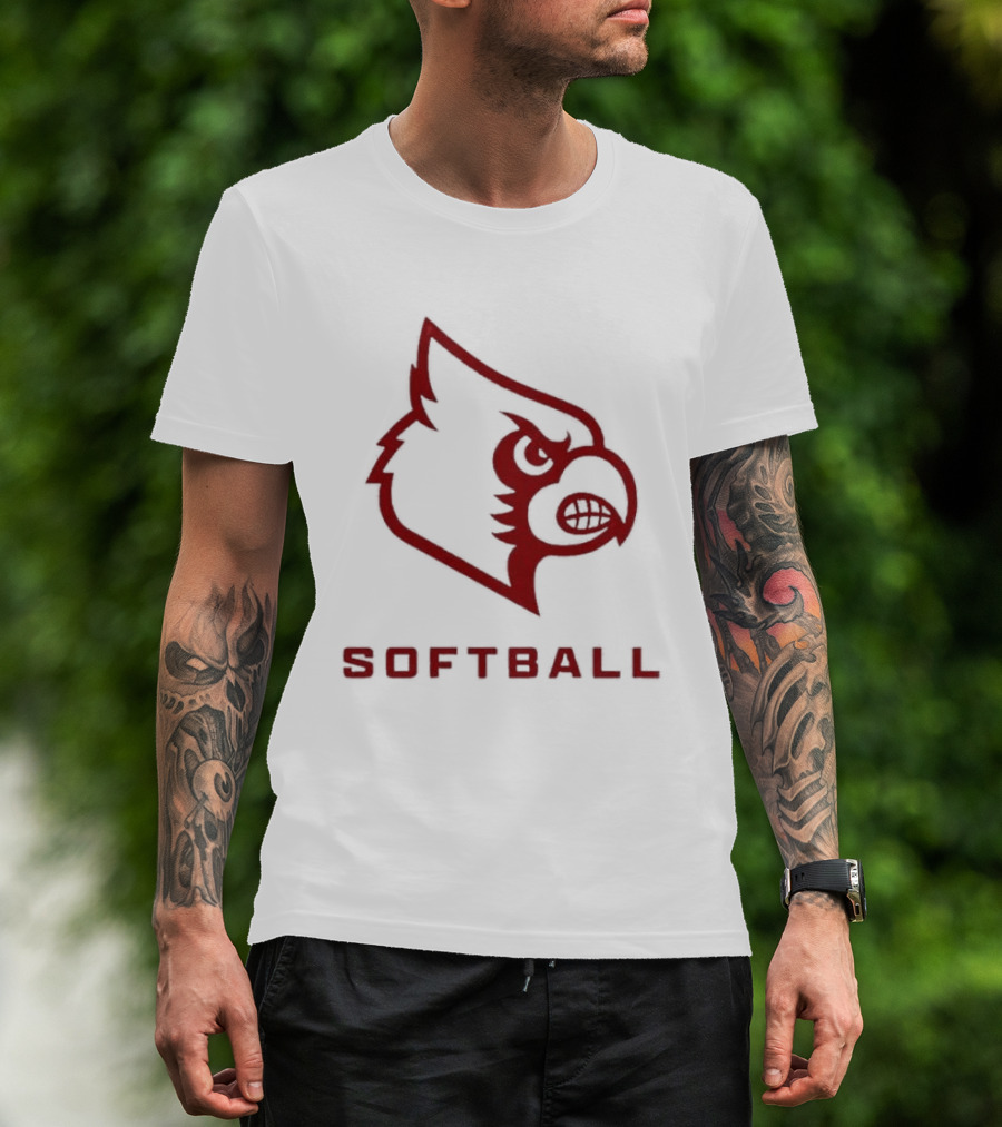 Louisville Cardinals Softball 2026 Pink Uniform T-Shirt