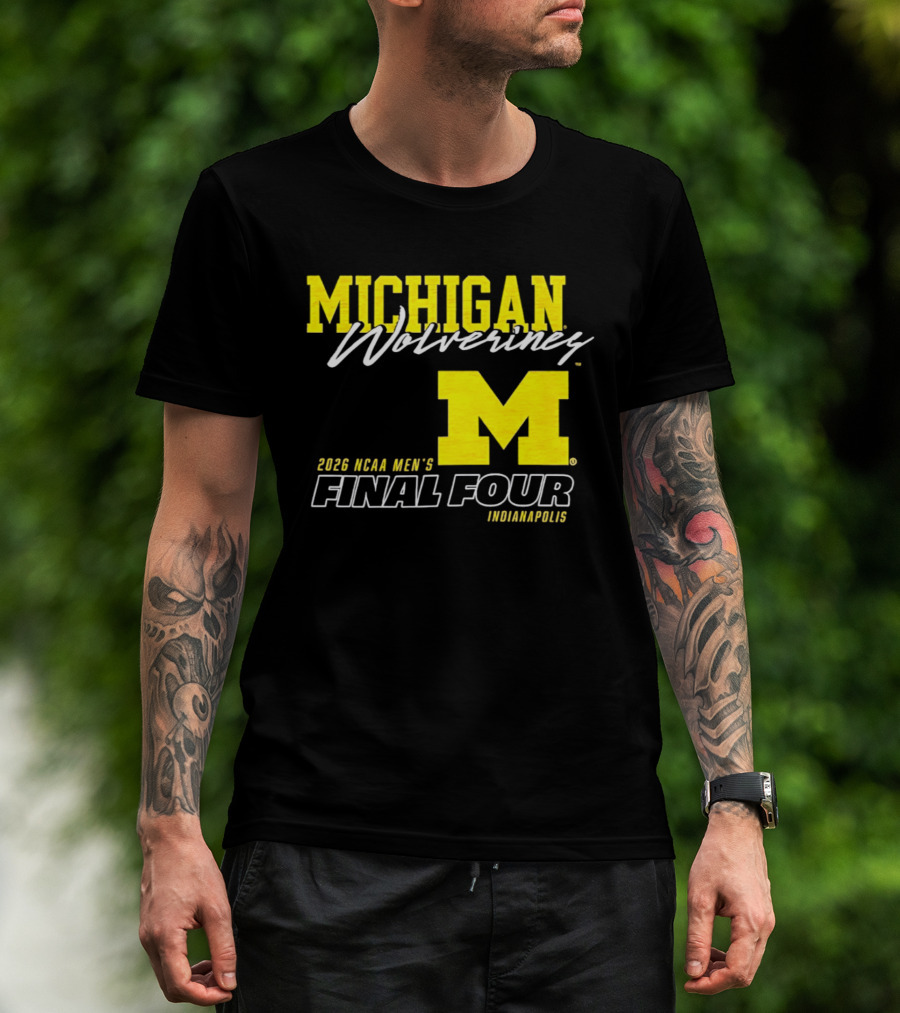 Michigan Wolverines 2026 NCAA Men's Final Four Indianapolis T-Shirt