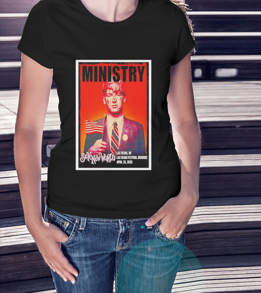 Ministry Sick New World Las Vegas Festival Grounds April 25 2026 T-Shirt