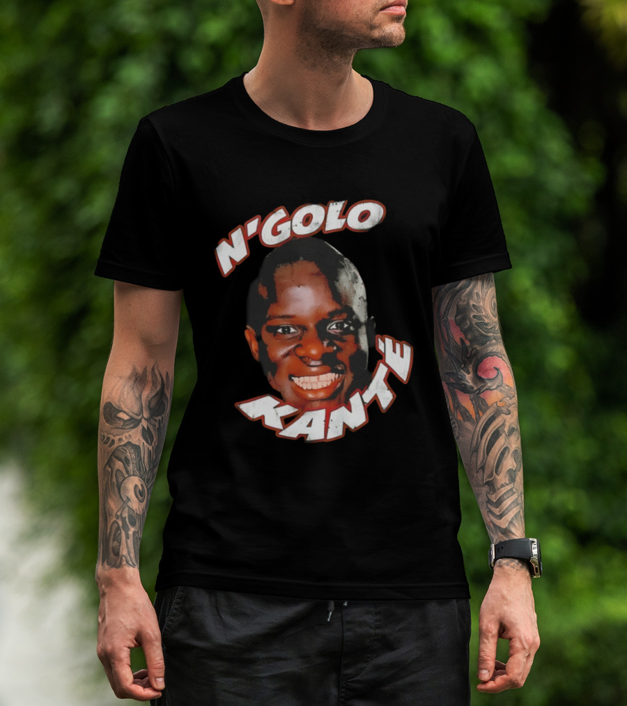 N'Golo Kante France National Soccer Star Big Face Head T-Shirt