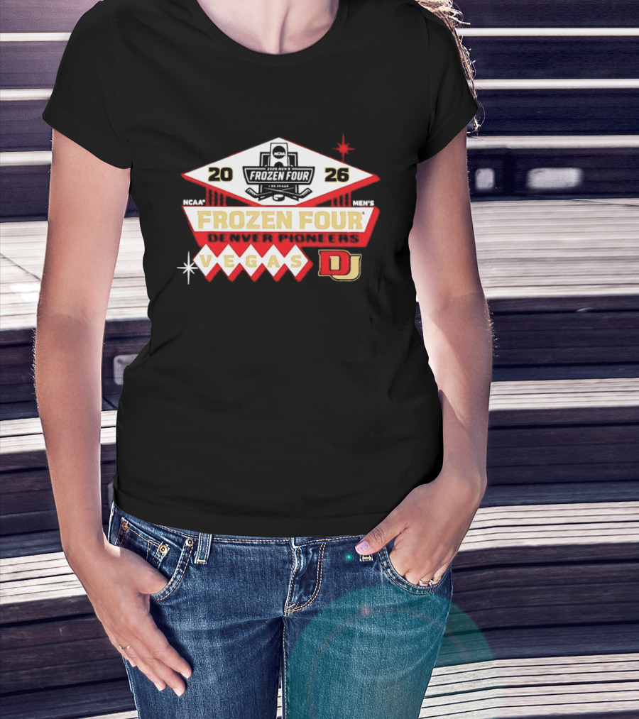 Denver Pioneers 2026 NCAA Frozen Four Men's Hockey Vegas T-Shirt
