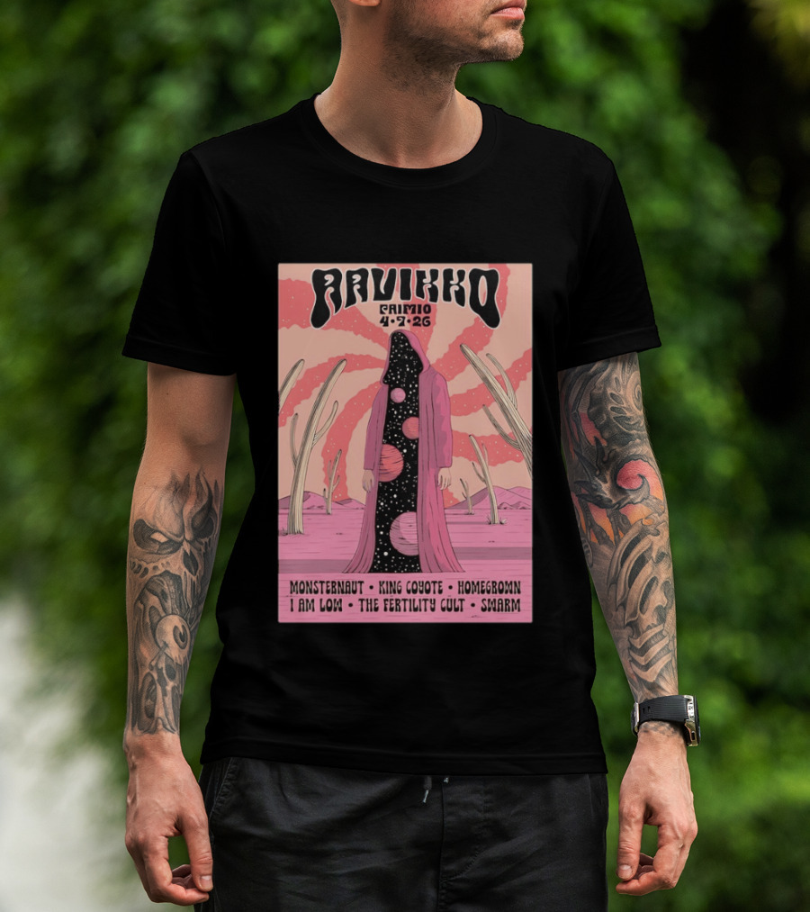 Ravikko Primio Monsternaut King Coyote Homegrown I Am Low The Fertility Cult Swarm Desert 4 7 26 T-Shirt