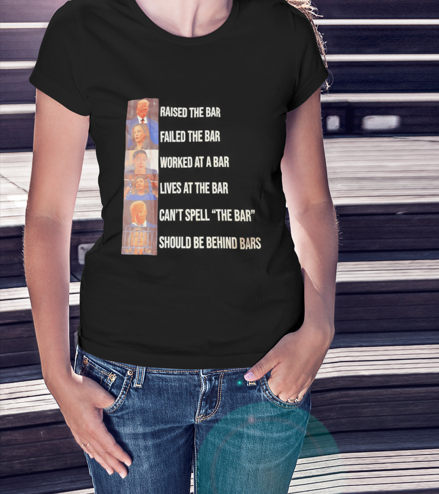 Assholes That Belong In Prison Kamala Harris Alexandria Ocasio Cortez Nancy Pelosi Joe Biden Hillary Clinton T-Shirt