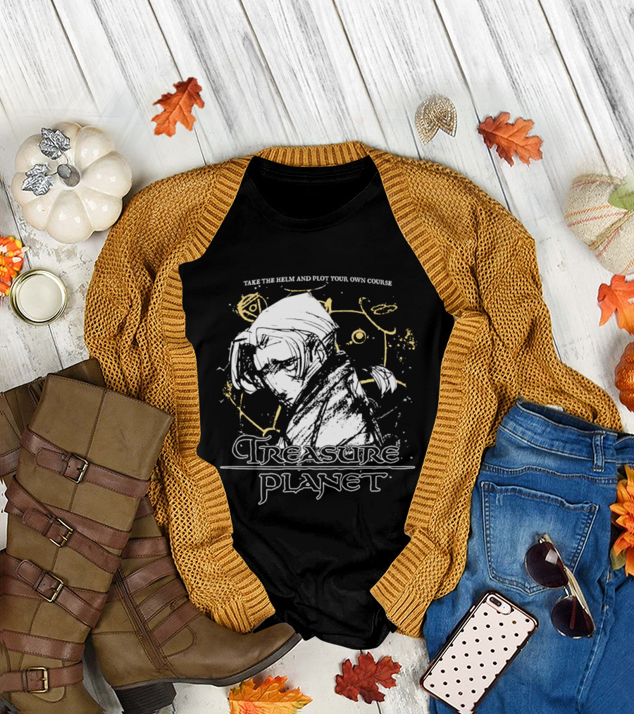 Jim Hawkins Treasure Planet Take the Helm and Plot Your Own Course T-Shirt