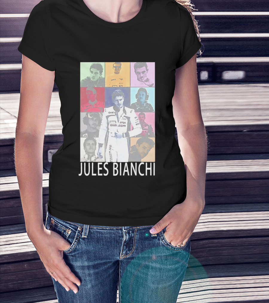 Jules Bianchi Legend The Eras Tour QNet Marussia Racing Hero Remembered T-Shirt