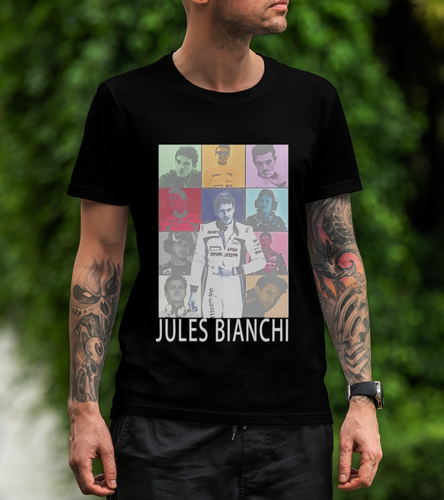 Jules Bianchi Legend The Eras Tour QNet Marussia Racing Hero Remembered T-Shirt