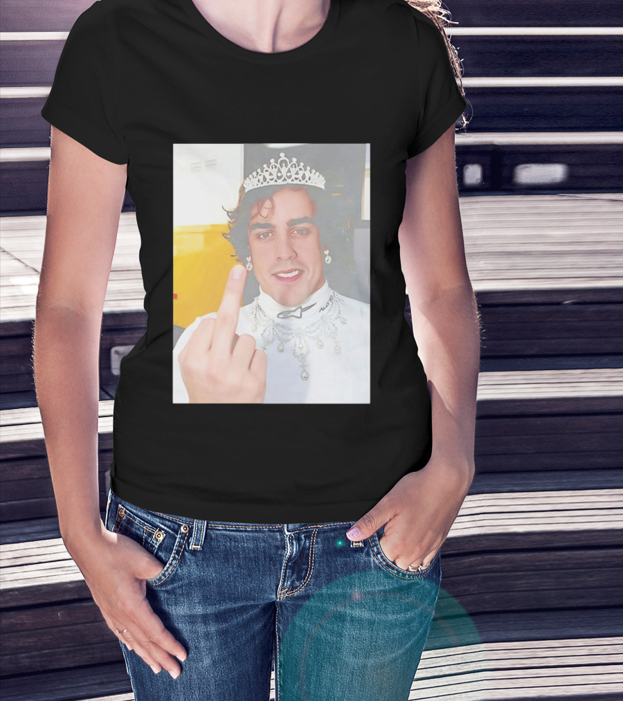 King Fernando Alonso Gesture Crown Jewel Humor T-Shirt