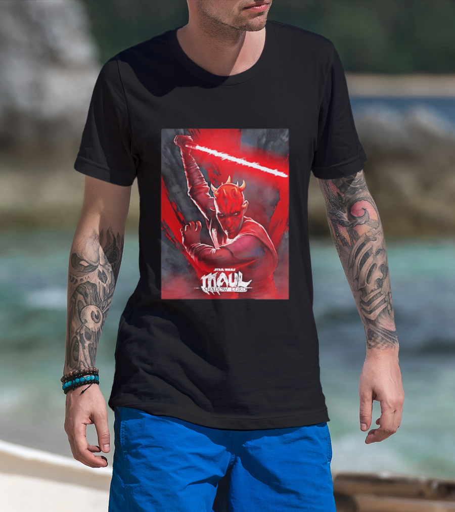 Star Wars Maul Shadow Lord Darth Maul Lightsaber T-Shirt