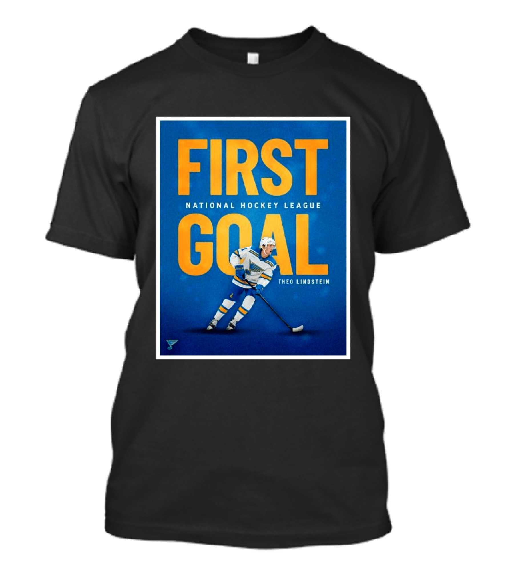 St Louis Blues First Goal National Hockey League Theo Lindstein T-Shirt