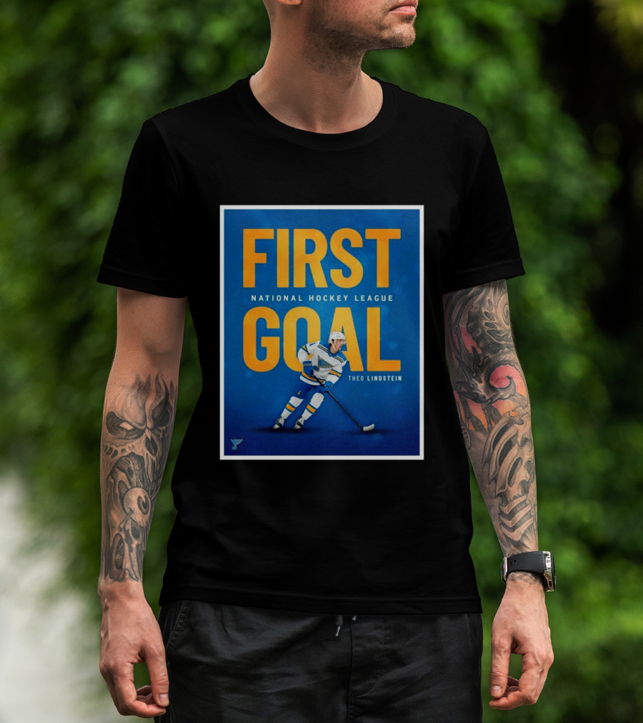 St Louis Blues First Goal National Hockey League Theo Lindstein T-Shirt