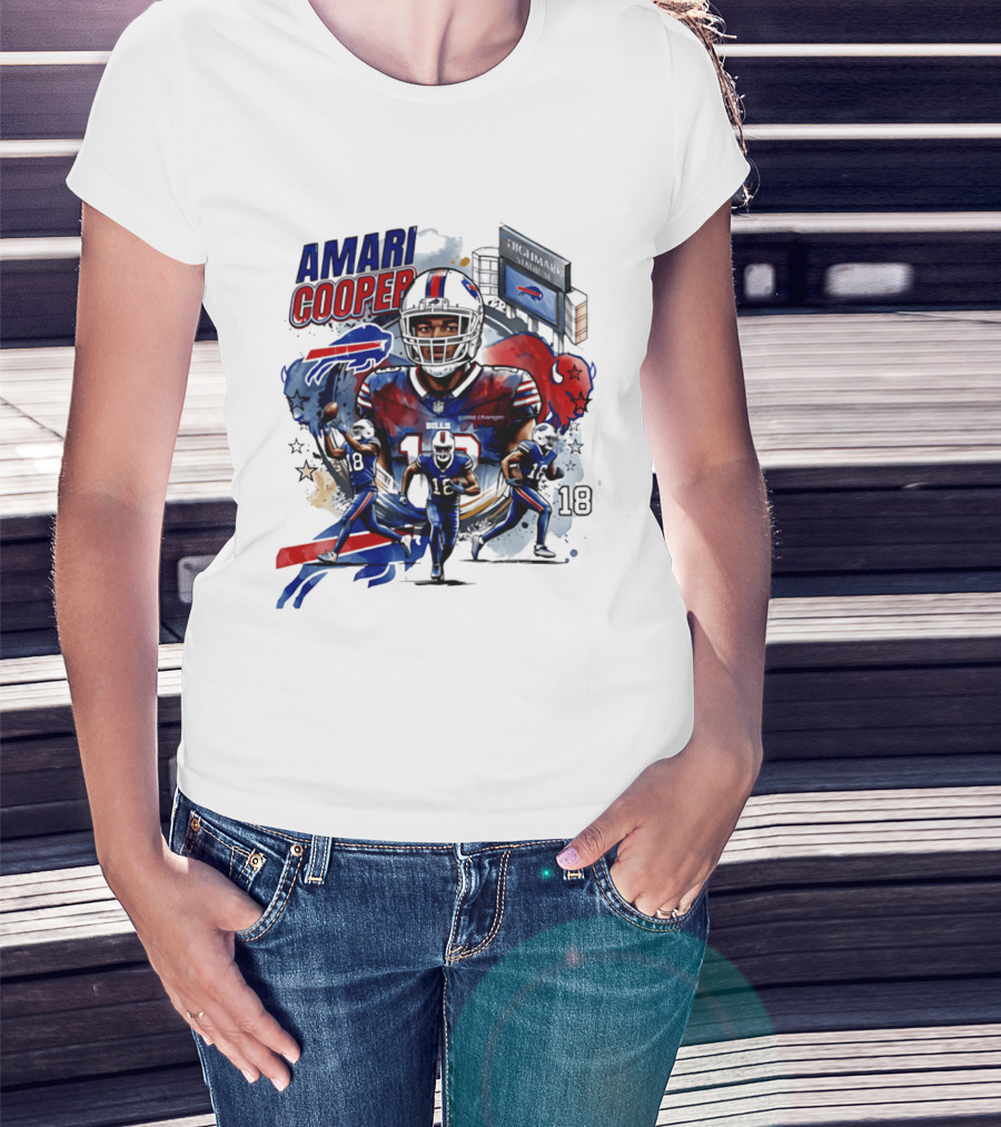 Amari Cooper Football 18 Stadium Buffalo Bills T-Shirt