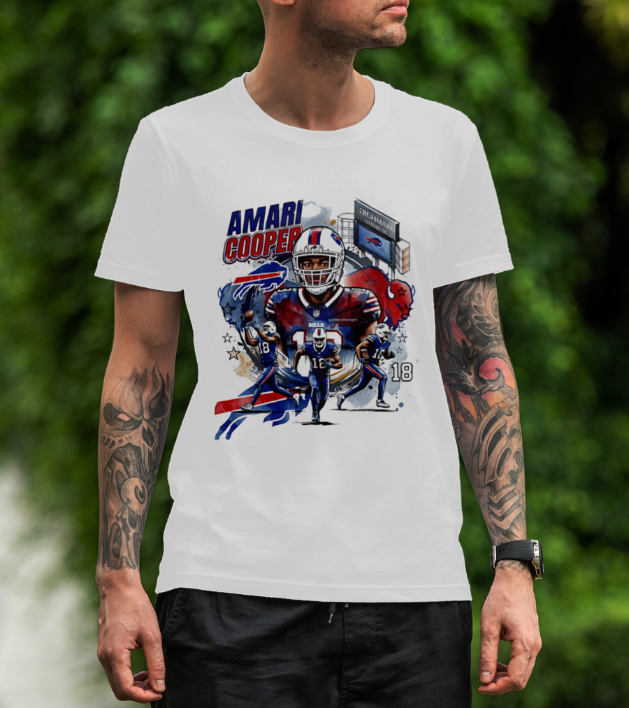 Amari Cooper Football 18 Stadium Buffalo Bills T-Shirt